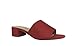 WATSON! Women'n Open Toe Chunky Heel Suede Slide Sandals