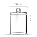 Qtip Dispenser Holder Apothecary Jars Bathroom,Premium Quality Clear Plastic Acrylic Organizer for Q-Tips,Cotton Swab,Cotton Ball,Cotton Rounds | Small,10-Once
