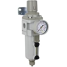 Combo Filtro-Regolatore D'Aria PneumaticPlus 3/4' NPT – Manometro E Ciotola In Metallo - 3