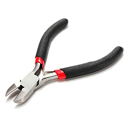 Tivivose Schmuck Zangen Ausrüstung 10cm Lange Spitzzange Edelstahl Diagonale Kneifzangen Schwarz Schmucksachen, die Hand… – Bild 6