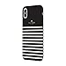 kate spade new york Black/Cream Feeder Stripe Case for iPhone Xs Max - Soft Touch Protective Hardshell