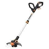 WORX WG163.9 20V Cordless Grass Trimmer/Edger with Command Feed, 12" TOOL ONLY,  battery and charger sold separately