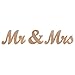 Huihuiyang Vintage Style Wooden Mr & Mrs Letters Sign DIY Decor for Wedding Decoration Table Decor Wedding