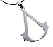 Generic 4 3.5cm Assassin's Creed Alloy Necklace Silver Pendant