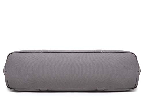 ELENTURE Full-Zip Extra Large Yoga Mat Tote Bag with Multi-Functional Storage Pockets for Sports Gym Pilates (Dark Grey)