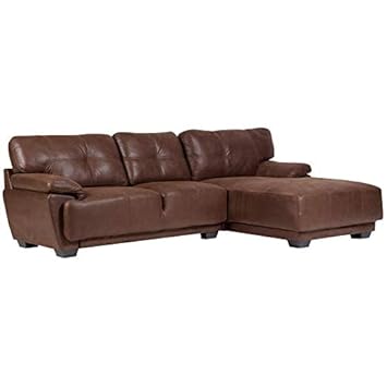 Amazon Com Cooper Leather Look 2 Piece Sectional Kitchen Dining