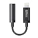 iDARS Lightning to 3.5mm Headphone Jack Adapter Dongle MFi Certified iPhone Audio Adapter Apple Connectors for iPhone Xs/Xs Max/XR/X/8/8Plus/7/7Plus (Black)