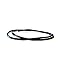 Black Silk Satin Silver Clasp Cord Chain Necklace -24