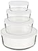 BORMIOLI ROCCO Round Storage Bowls With Lids, 1 EA