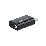 USB to 3.5mm Jack Audio Adapter, CableCreation External USB Stereo Sound Card with 3.5mm Headset and Microphone Jack for Windows, Mac, Linux Extra, PS4, Plug and Play, Black