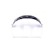 MotorFansClub Universal 3 Snap Flip Up Visor Shield Lens for Open Motorcycle Helmet (Clear, Free size)