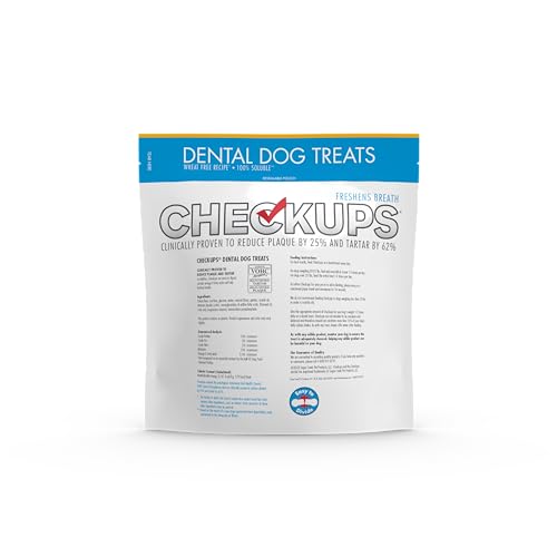 CHECKUPS DENTAL DOG TREATS, 24 TREATS – 48 OZ.