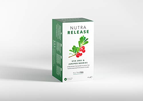 Nutra Tea NUTRARELEASE, Blasen und Nierentee für natürliche Entwässerung, Harntee ideal bei Blasenentzündung, Blasentee, 20 wiederverwendbare Teebeutel, Krätuertee mit Bärentraube & Brennnessel – Bild 4