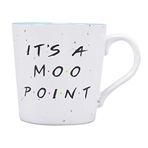 Half Moon Bay Ontbijtbeker Friends, grijs, 325ml-9,5 (H) x 12,5 (B) x 9 cm (d) cm