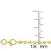 Sterling Silver Italian 3mm Ball Bead Moon Cut Solid 925 Yellow Gold Beaded Necklace Chain - 16” - 40