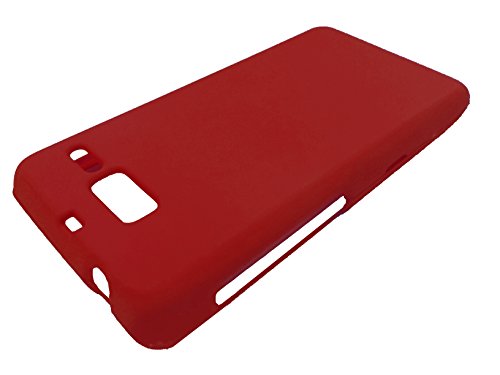For Motorola Droid Razr M/I XT907 Luge Hard Phone Protector Cover Case + Happy Face Phone Dust Plug (Red) - Thumbnail 2