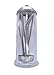 Glass Straw Holder WITH Stainless Steel Straws by plumwood & vine (Stainless Steel, 10 straw set)