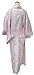 Japanese Kimono Nagajuban Underwear Lingerie Robe Floral Woven Pattern Pink L