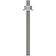 Simpson Strong-Tie RFB#4X5HDG - 1/2" x 5" Retro-Fit Bolt - Galvanized