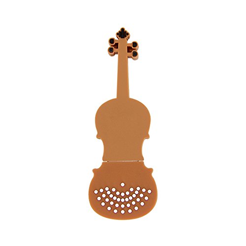 CHUYI Cute and Novelty Violin Shape 8GB USB 2.0 Flash Drive Pen Drive Memory Stick Data Storage Jump Drive Pendrive U Disk Gift (Brown)