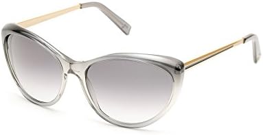 SHAUNS California Ailsa Cat Eye Sunglasses Gray Crystal Gardient/Gray Gradient Lens 57-16