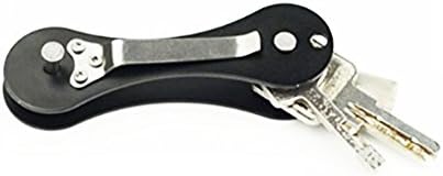 Remove the inflated pocket from Kiartten Hold 15 keys Compact and easy to carry durable building Suitable for most keys Great gift ideas Immediately find the right key (Black)