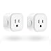 WiFi Smart Plug,EletecPro 2 Packs Mini Wireless Remote Control Timing Socket Outlet Compatible with Amazon Google Home No Hub Required (2 packs)