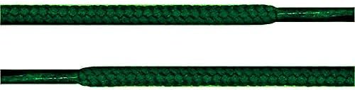 Round Thick Shoelaces 3/16" Athletic Solid Colors for All Shoe Types Several lengths-Hunter Green45"