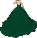 Tulle Flower Girl Dress for Wedding Lace Applique