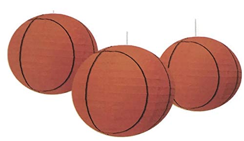 image for Bark and Lindy Sports Balls Paper Lanterns Variety Bundle of Nine for 