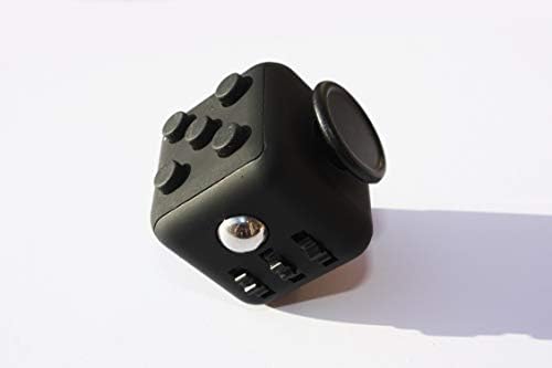 Harbro Fidget Toy Cube Toy with Click Ball, Anti-anxiety Anti-Stress Fidget Toys for Children, Teen, Adult Stress Reliever (Black)