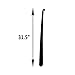 Home-X Black Shoe Horn - 31.5 Inch Metal Long Handle Shoe Horn - Shoe Horn Long Handle for Seniors, Pregnant Women and Adults - Extra Long Handled Shoe Horn for All Types of Shoes