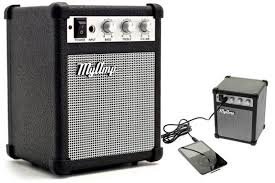 Portable Mini Speaker Guitar Amplifier Shaped Mp3 and Computer Speaker My Amp Retro Black Color
