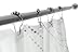 eKingstore Polished Chrome Rolling Shower Curtain Rings - Set of 24 Heavy Duty Hooks