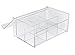 Stock Your Home Acrylic 6 Section Tea Bag Box (Clear) (8.5