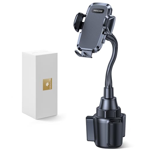 Miracase Cup Holder Phone Mount - Universal Gooseneck Adjustable Car Cell Phone Mount for iPhone, Samsung, Google and All 4.0-7.2 inches Smartphones