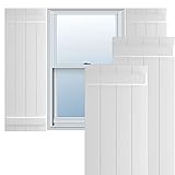 Ekena Millwork 21 1/2"W x 62"H True Fit PVC Four