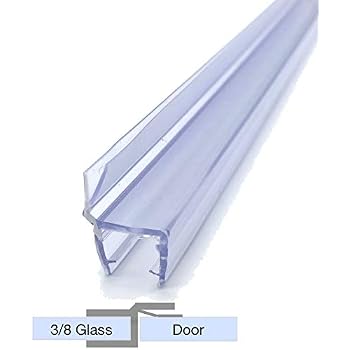 Clear Polycarbonate Shower Door Strike Seal With Soft Lip - 86 Inches Long, For Framed & Frameless Swinging Doors - View #3