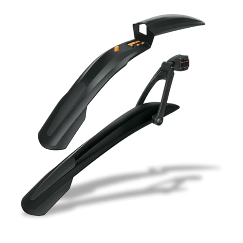 SKS GERMANY Blade Set Dark 29" Schutzblech-Set mit Schnellspanner, Fahrrad Spritzschutz (ideales Fahrradzubehör für Mountainbikes, bestehend aus SHOCK