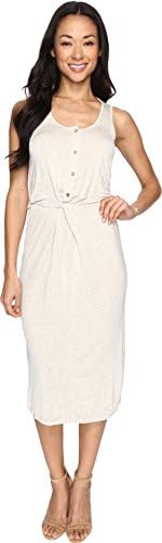 Culture Phit Women's Elisa Sleeveless Button Up Dress with Twist Detail Natural Dress