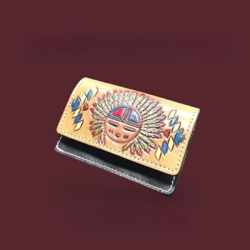 本革 ミドルトラッカーウォレット サンフェイス【一点物】商品画像