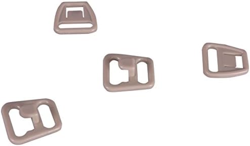 Porcelynne Tan Plastic Nursing and Maternity Clips - 3/8" or 10mm - 10 Sets
