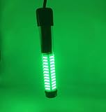 SAMDO Underwater Fishing Light Fish Light IP68 12V 180 SMD LED 1080 Lumens Fishing Boat Night Light 10.8W (Green)