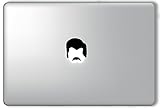 Ron Swanson Hair Parks and Recreation - Apple Macbook Laptop Vinyl Sticker Decal