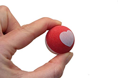 Curious Minds Busy Bags 12 Valentine Heart Super Bouncing Balls - Unique for Kids