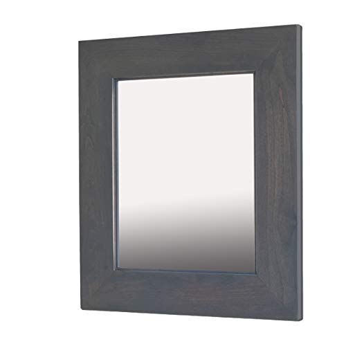 Fox Hollow Furnishings 13” x 16” Mirrored Medicine Cabinet (Gray)