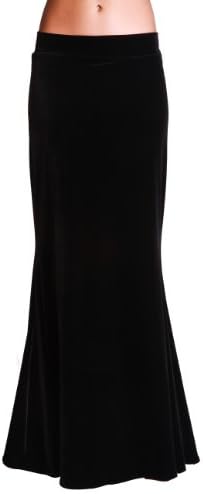 CastlesCouture Women's Velvet Mermaid Maxi Skirt