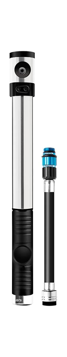 Crank Brothers Klic HP Unisex Adult Bicycle Pump - Silver