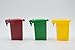 Blomiky 3 Trash Can Toy,Garbage Truck's Trash Cans,Mini Curbside Vehicle Garbage Bin Trashcan for Kids 3 Garbage Mini Cans