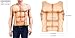 Zicac Fake Muscle Chritmas Props Cosplay Makeup Halloween Costume Funny Chest (Skin Color)